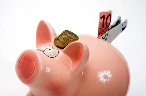 Saving pig Stock Photos