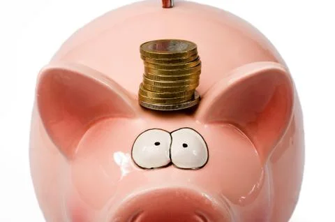 Saving pig Stock Photos