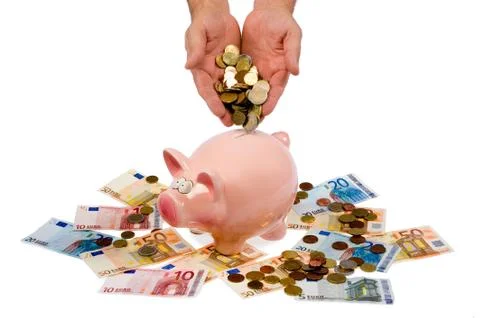 Saving pig Stock Photos