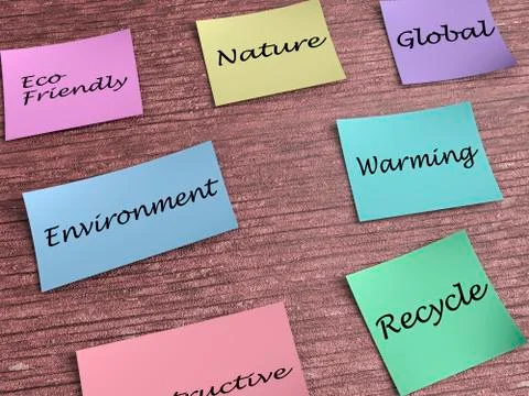 Saving the planet stickers Stock Photos