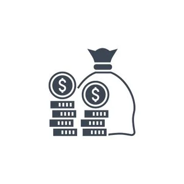 Saving related vector glyph icon. イラスト素材