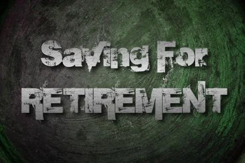 Saving for retirement concept Stock Illustration