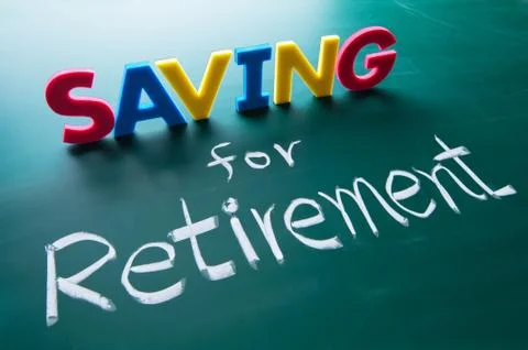 Saving for retirement concept 스톡 사진