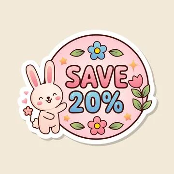 Saving-sale-label Illustration