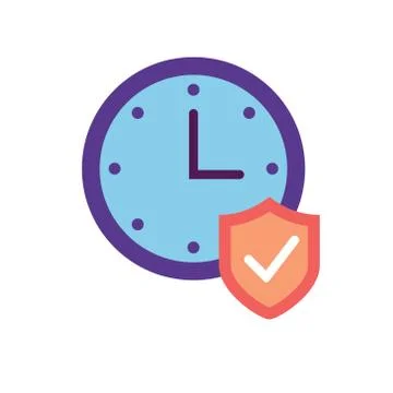 Saving time concept vector icon for web. Stock Illustration