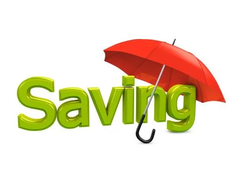 Saving umbrella 스톡 일러스트