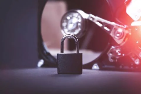 Saving user data. Hacking a password on a PC. Closing access to files. Hack.. Stock Photos