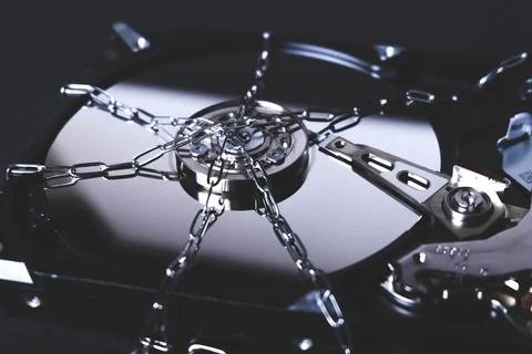 Saving user data. Hacking a password on a PC. Closing access to files. Hack.. Stock Photos