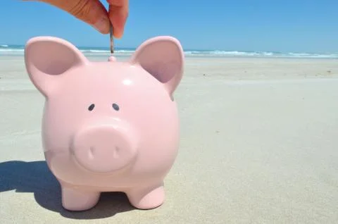 Saving for a Vacation Stock Photos