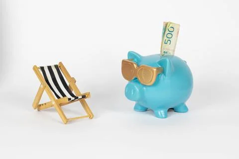 Saving for vacations Stock Photos