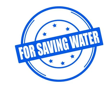 For saving water Stock Illustration