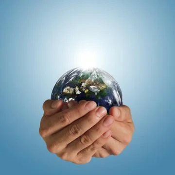 Saving world concept Illustrazione stock