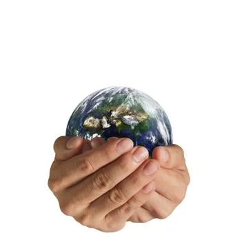 Saving world concept Illustrazione stock