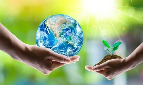 Saving world Ecology concept. Elements of this image furnished b Stock Photos