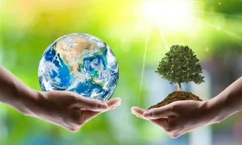 Saving world Ecology concept. Elements of this image furnished b Stock Photos