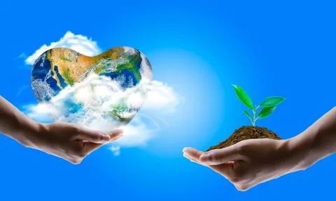 Saving world Ecology concept. Elements of this image furnished b Stock Photos