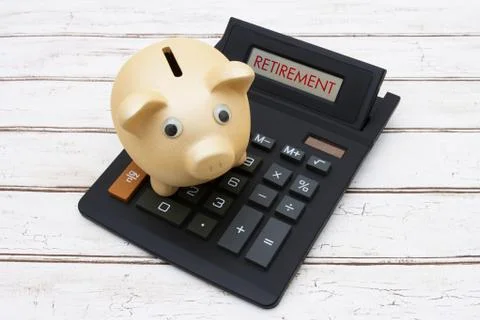 Saving for your retirement Foto stock