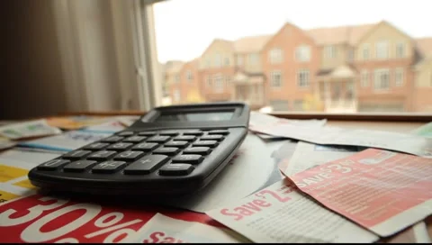 Savings calculation Stock Footage 5339297