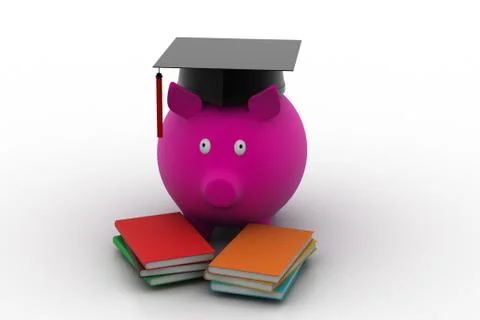 Savings for education concept Stock Illustration