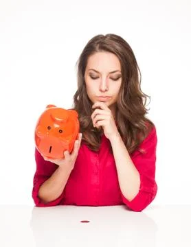 Savings gone. Stock Photos