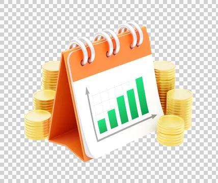 Savings Growth Scheduling Illustrazione stock