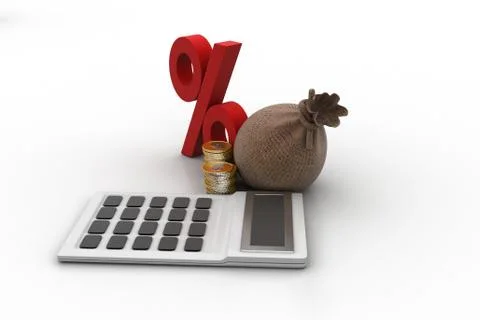 Savings interest concept Stock Illustration