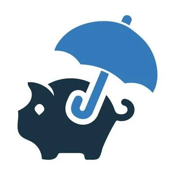 Savings protection icon / vector graphics Stock Illustration