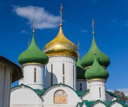 Saviour Transfiguration Cathedral in Suzdal Stock Photos