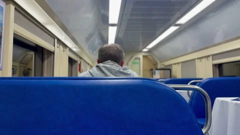 Savor an Elegant Dining Experience Surrounded by Stunning Decor Inside a Train Stock Footage 316412257