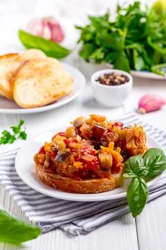 Savory appetizer of vegetables. Stock Photos