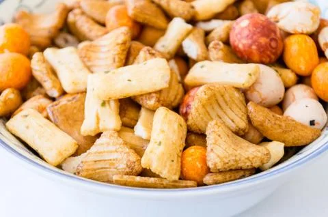 Savory snacks Stock Photos
