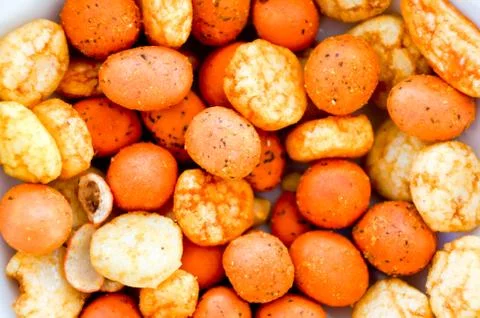 Savory snacks Stock Photos