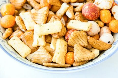 Savory snacks Stock Photos