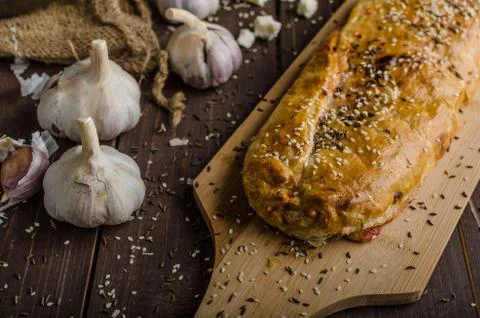Savory strudel Foto stock