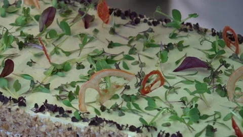 Savoury cake prepared at home Stock Footage 239754539