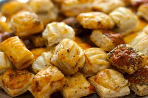 Savoury pastries mini selection 写真素材