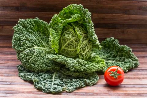 Savoy cabbage Stock Photos