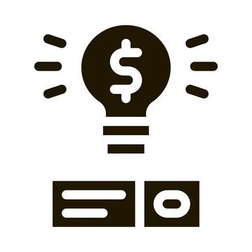 Savvy data storage solution icon Vector Glyph Illustration Stock Illustration