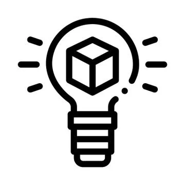Savvy parcel icon vector outline illustration 스톡 일러스트