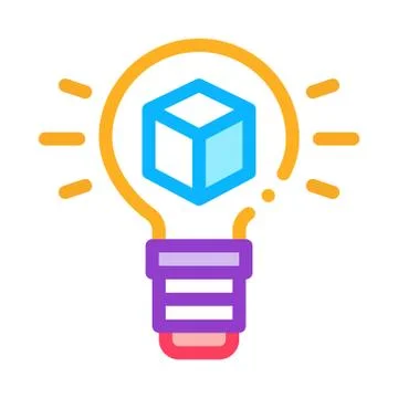 Savvy parcel icon vector outline illustration Stock Illustration