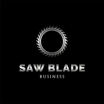 Saw Blade Icon Logo Design Template Stock Illustration