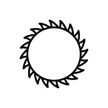 Saw blade icon vector Stock Illustration
