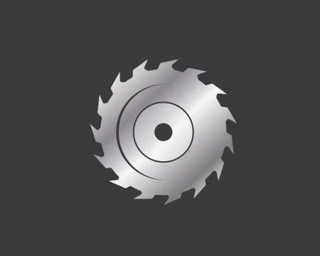 Saw blade  logo icon vector illustration Stock Illustration