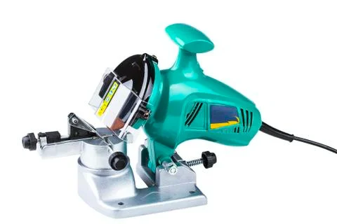 Saw chain bench sharpener Stock Photos
