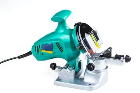 Saw chain bench sharpener Stock Photos