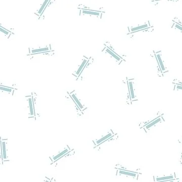 Saw for cut tree timber glyph seamless pattern Illustrazione stock