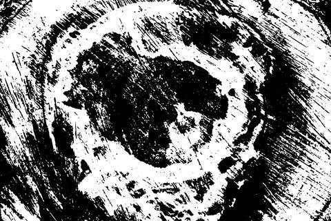 Saw cut tree trunk vector texture close-up, black and white textured effect b Stock Illustration