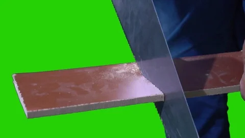 Saw cutting plank. Stock Footage 92667913