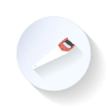 Saw flat icon Stock Illustration