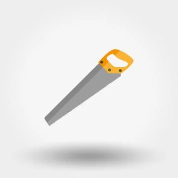 Saw. Flat icon Stock Illustration